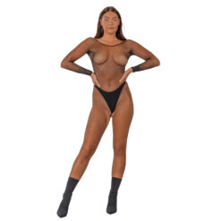 n12922 lace by lj fisnet crotchless long sleeve bodystoking 3
