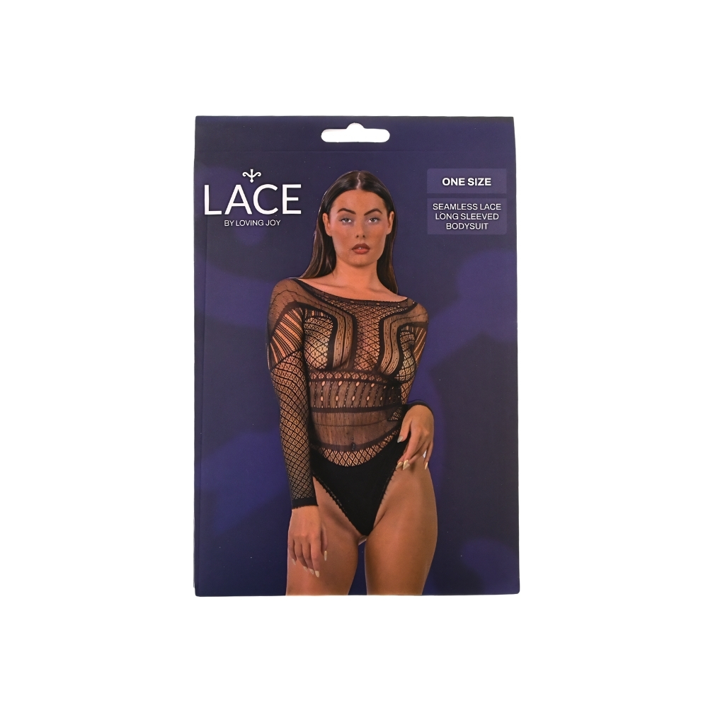n12929 lace by lj seamless lace longsleeved bodysuit black pkg n12929 lace by lj seamless lace longsleeved bodysuit black pkg