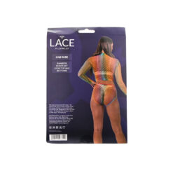 n12936 lace by lj rainbow fence net crop top and bottoms pkg bk