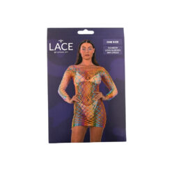 n12937 lace by lj long sleeved mini dress pkg