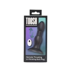 n12952 toosh remote controlled thrusting butt plug pkg