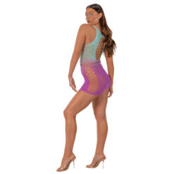 n12983 lace by lj obre fuax lace up mini dress 2