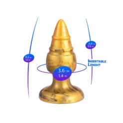 n13014 silexd fantasy collection goldy butt plug med 4