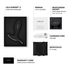 n13045 lelo surfer2 unisex anal vibrating plug black 6