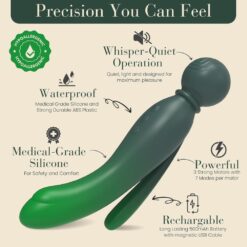 n13050 mylo 3 in 1 body wand massager earth 6