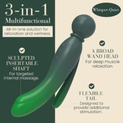 n13050 mylo 3 in 1 body wand massager earth 7