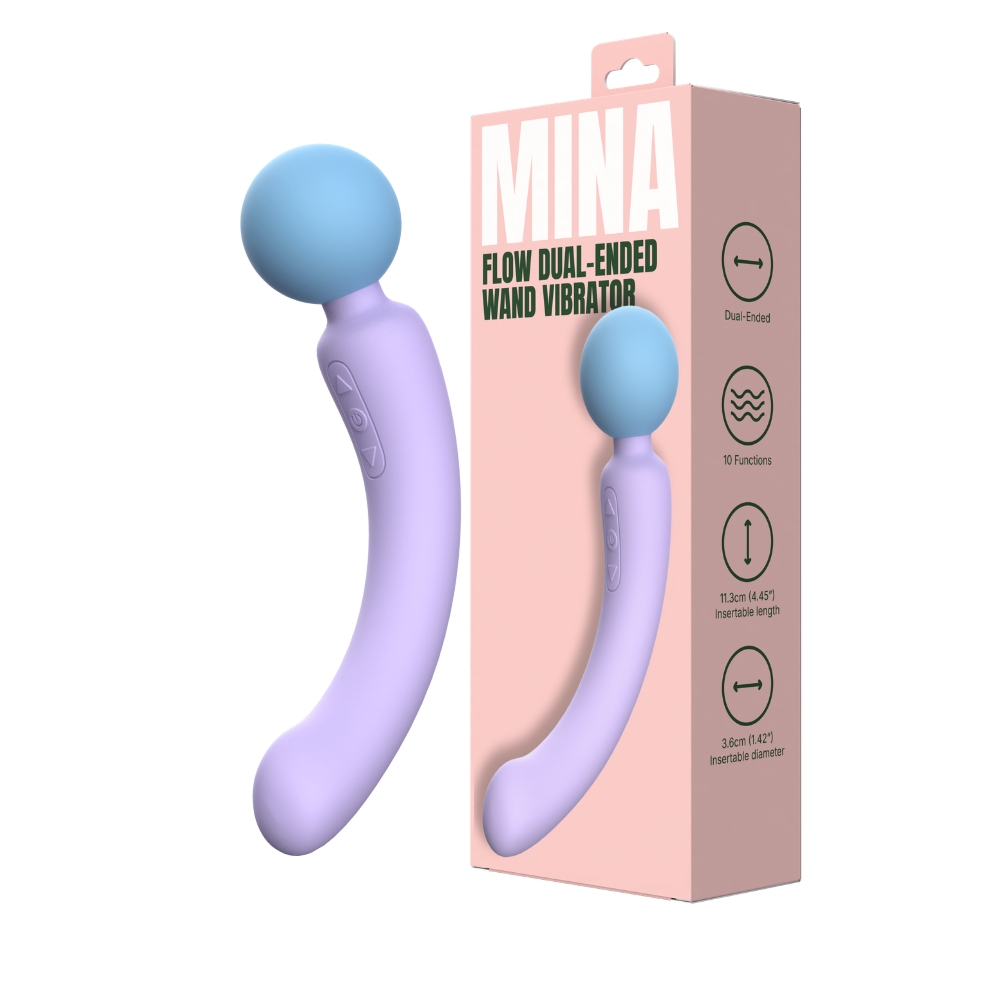 n13026 mina flow dual ended wand vibrator n13026 mina flow dual ended wand vibrator
