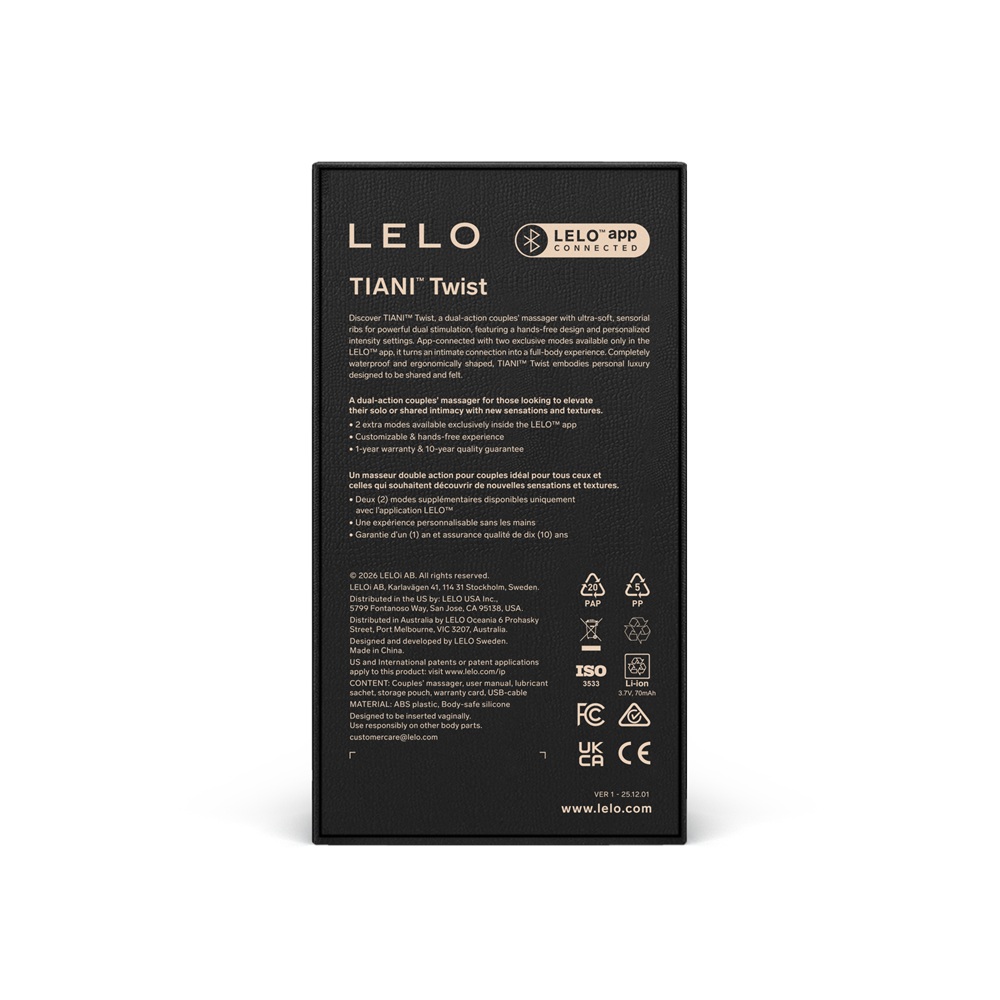 n13056 lelo tiani twist couples massager lavender 4 n13056 lelo tiani twist couples massager lavender 4
