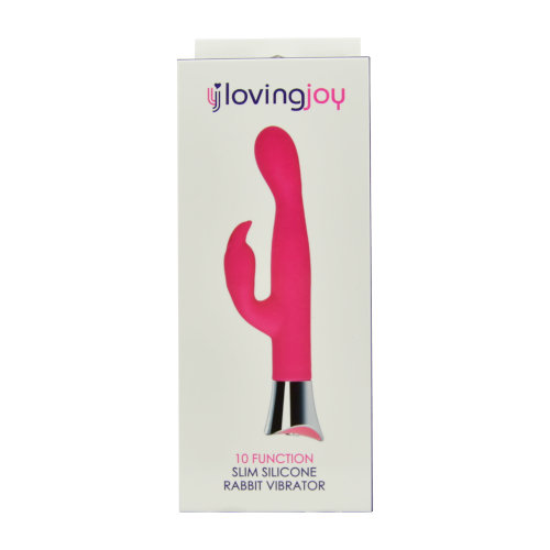 n11592 loving joy 10 function slim silicone rabbit vibrator pink pkg n11592 loving joy 10 function slim silicone rabbit vibrator pink pkg